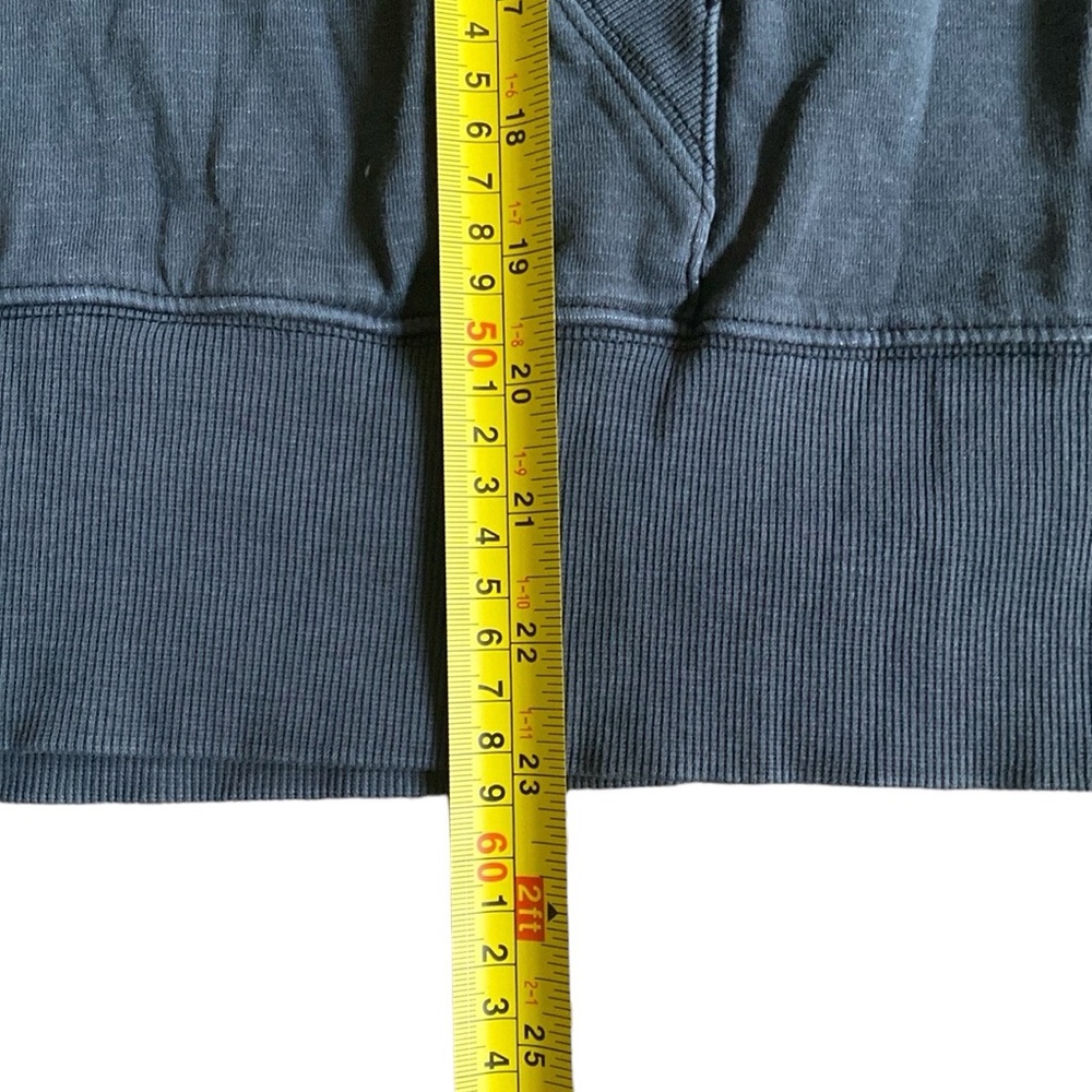 Athleta Charcoal Gray Pullover Hoodie with Light Pink Drawstrings - Picture 8 of 9